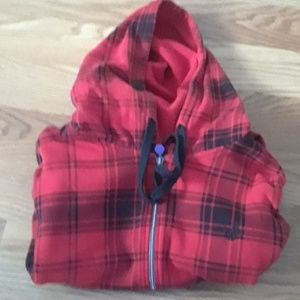 Plaid hooded jacket